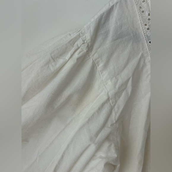 Vintage Cornell trading boho white prairie dress - Picture 7 of 13